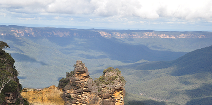 A rockslide has forever altered the Blue Mountains landscape.