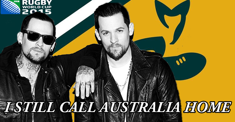 Joel and Benji Madden, the 'New Australians' chosen by the ARU to play the role of the Wallabies mascots in 2015