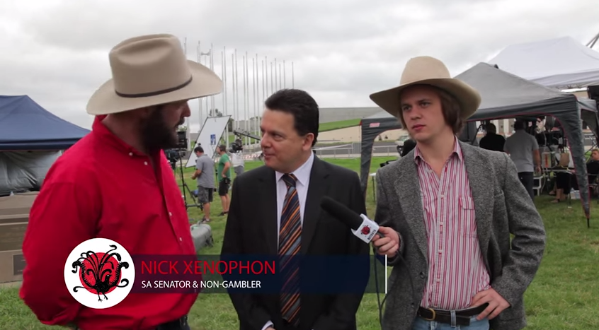 Independent South Australian Senator and self confessed "fun-sponge", Nick Xenophon speaks to the Betoota Advocate about the "Catastrophic" pokie culture. Canberra, February, 2015.