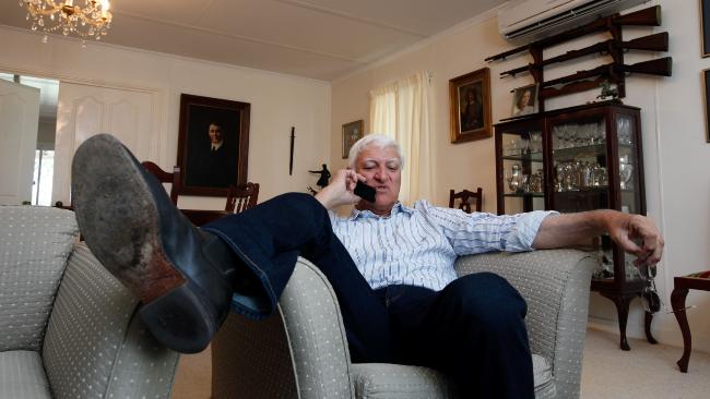 Bob Katter, on the phone with some of his ringer mates from the 'Curry (Cloncurry, QLD)
