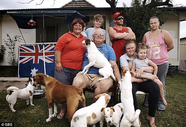 A family of "bogans" are upset they have been protrayed as bogans by the SBS