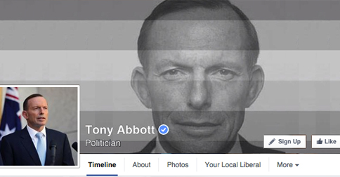 Tony Abbott did not mean to offend the entire gay population of Australia with this facebook photo, either.