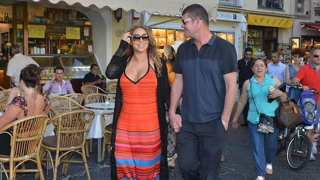 James Packer and Mariah Packer snapped in Capri, Italy. An official couple according to reports.