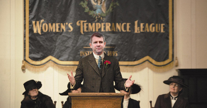 Mike Baird gives a stirring speech to the NSW Women's Temperance League last month