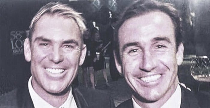The inspiration comes after Johns and Warne met up at this year's Logies. PHOTO: Supplied.